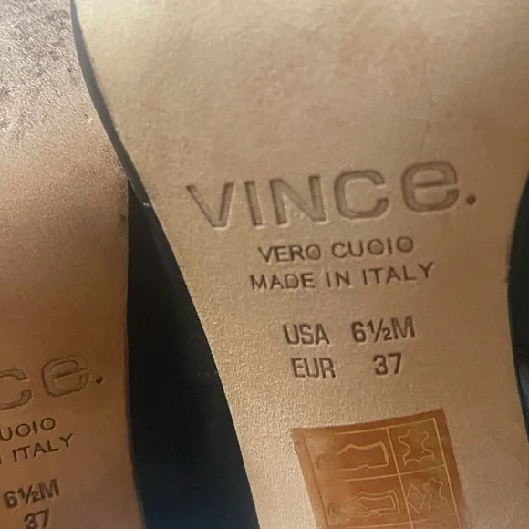 VINCE Addie Leather Open Toe Booties - Picture 11 of 11